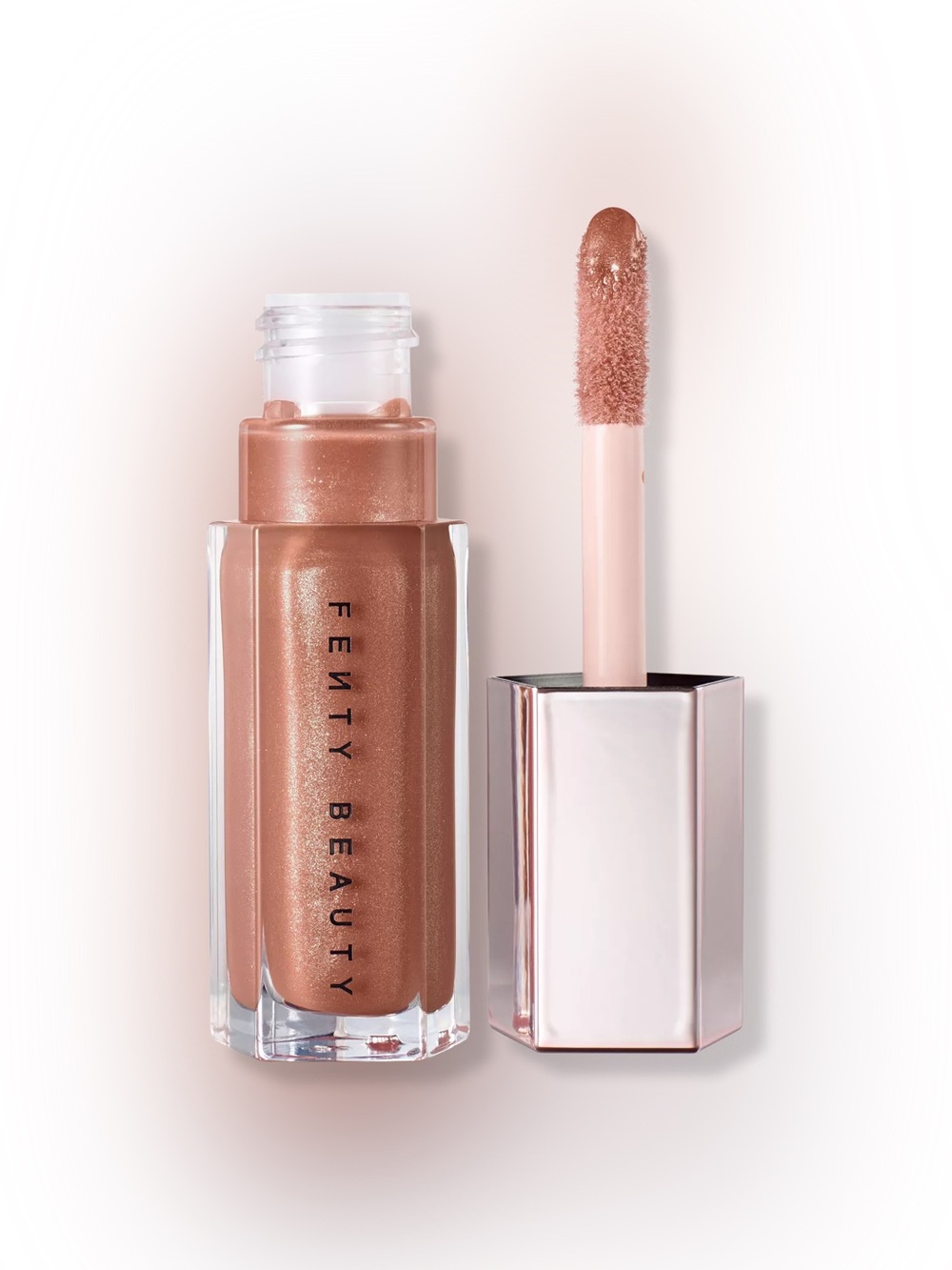 NIB FENTY BEAUTY Gloss Bomb Universal Lip Luminizer in Fenty Glow Full Size